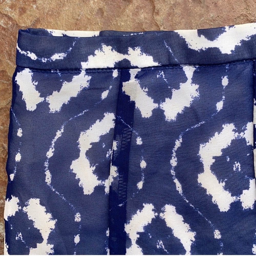Show Me Your MuMu Abstract Skater Chiffon Mini Skirt M - Picture 7 of 7
